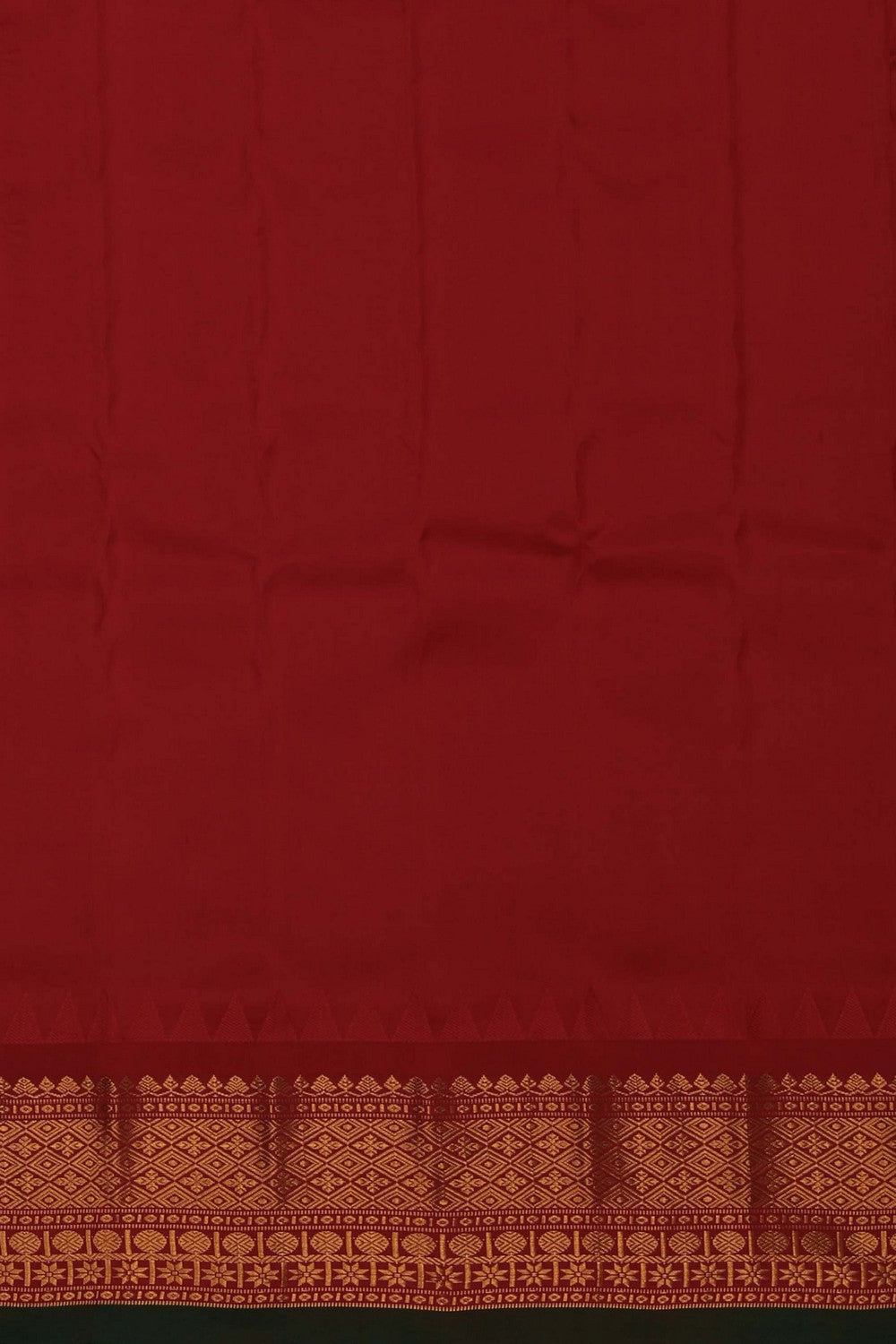 Image of Gadwal Silk Green Saree